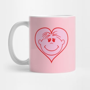 Smiley Heart Pink Mug